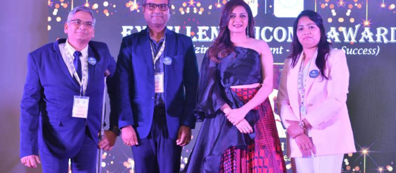 Celebrity Bhagyashree Presents Awards to Notable Personalities.