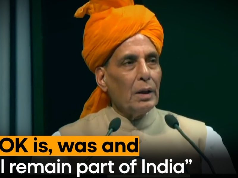 Rajnath Singh Urges PoK Residents to Join India