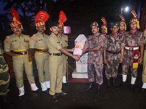 “Border Security Forces of India and Bangladesh Exchange Sweets to Celebrate Diwali”