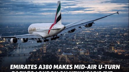 Emirates A380 Makes Mid-Air U-Turn Back to London on New Year’s Eve