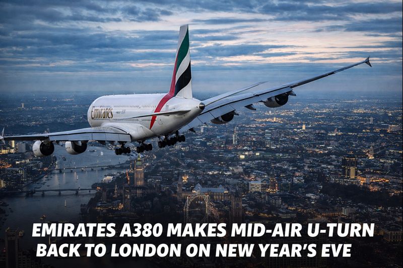 Emirates A380 Makes Mid-Air U-Turn Back to London on New Year’s Eve